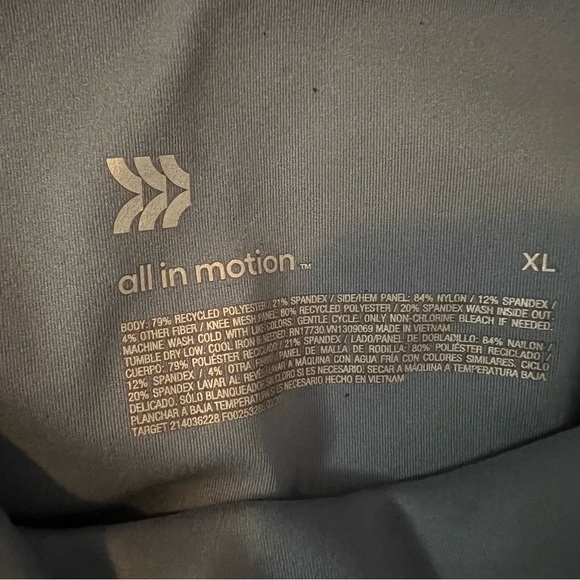 All in Motion XL Gray Activewear Top - Picture 5 of 5
